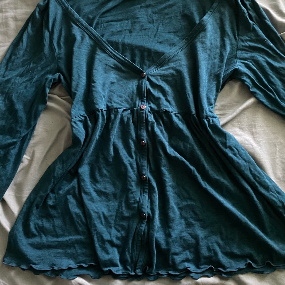 vintage blue blouse!!